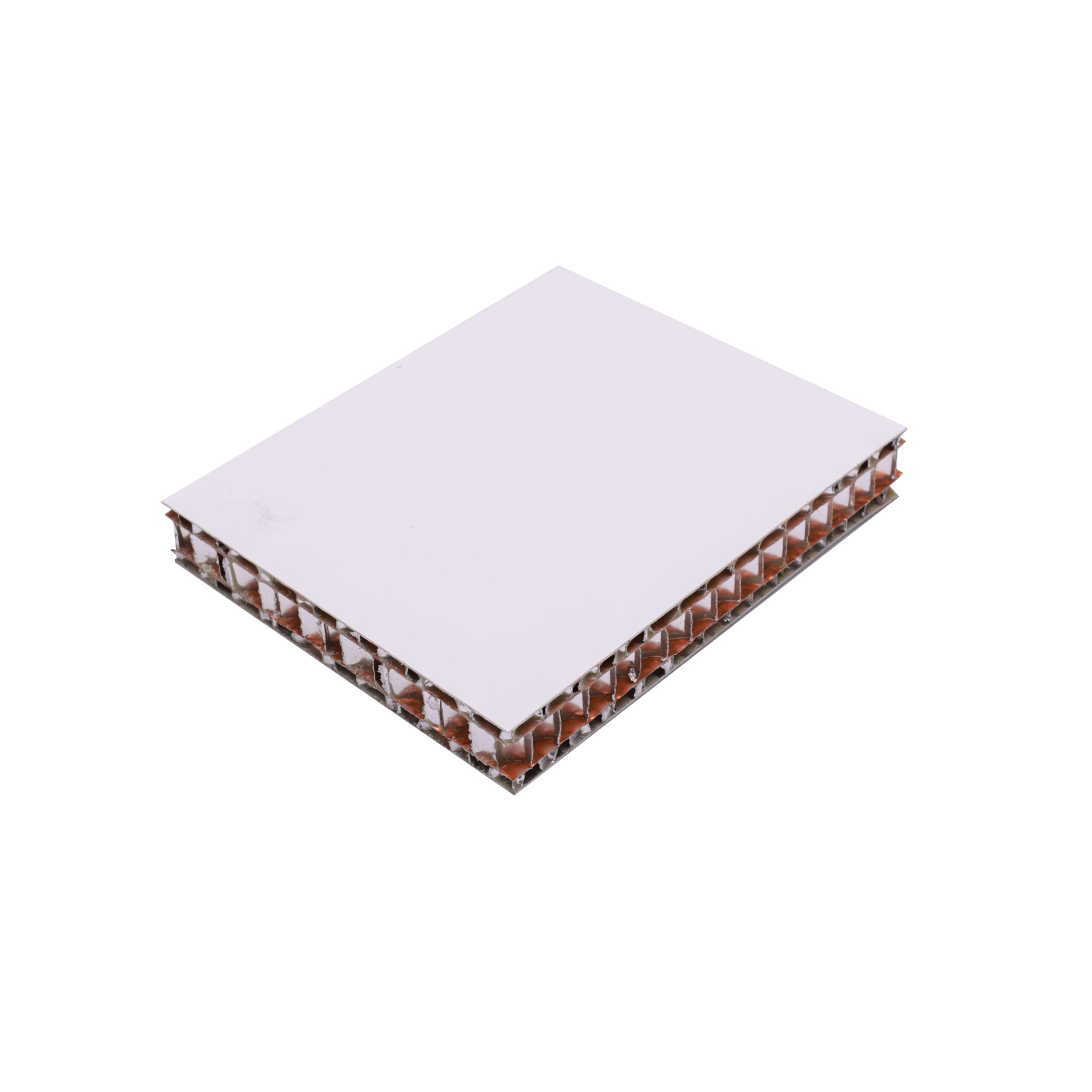 Aluminum honeycomb panel-four layer honeycomb core-height 0.18 m x width 1.22 m x length 2.75 m-skin white