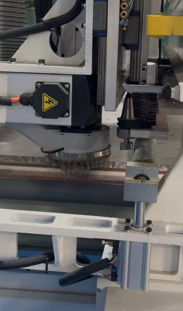 clamping aluminum honeycomb panel securely before cutting