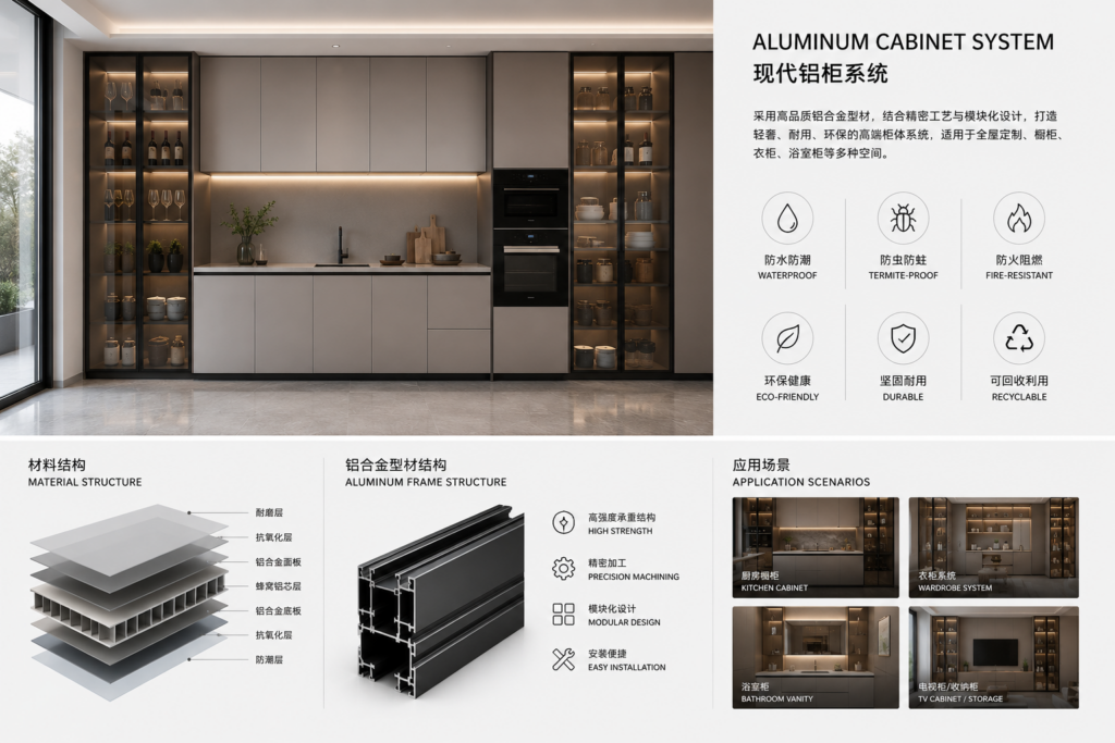 best-cabinet-materials-for-beachfront-villas - ALUMINUM CABINET SYSTEM