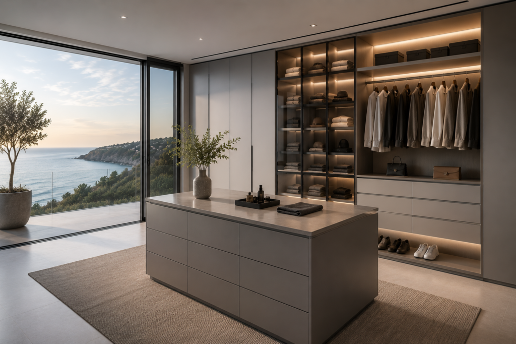 Humidity-proof aluminum closet system for tropical and coastal projects