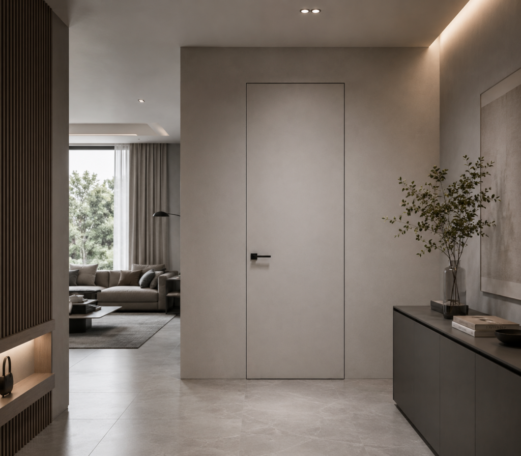 Waterproof aluminum honeycomb interior door for coastal home project