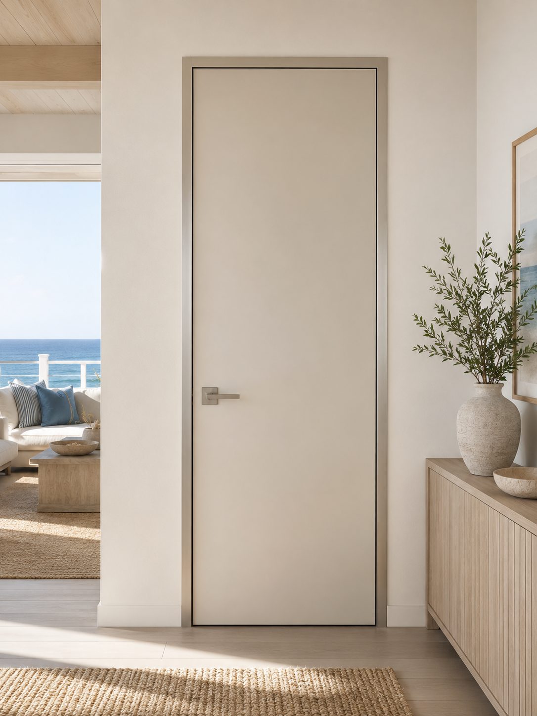 Waterproof aluminum honeycomb door panel for coastal homes and humid environments