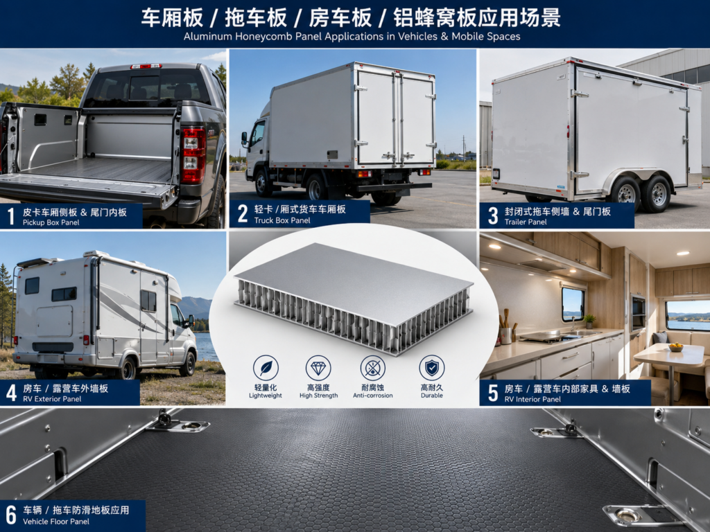 aluminum-honeycomb-panels-for-truck-bodies - lightweight vehicle body panel applications