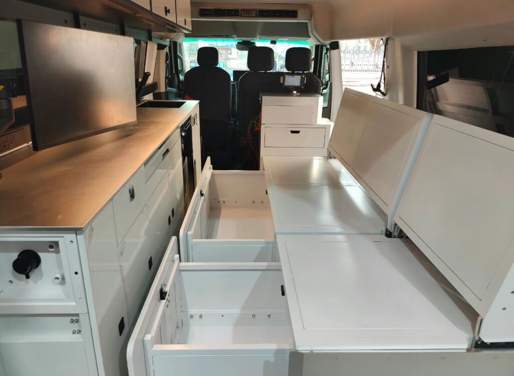 Lightweight aluminum honeycomb panels for RV interior applications