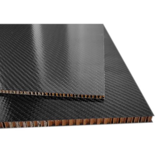 Aramid honeycomb core sample with lightweight hexagonal cell structure