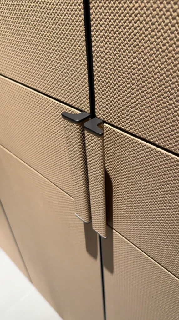 Premium leather cabinet front panel