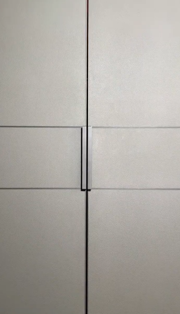 Luxury leather flush door for modern interior projects