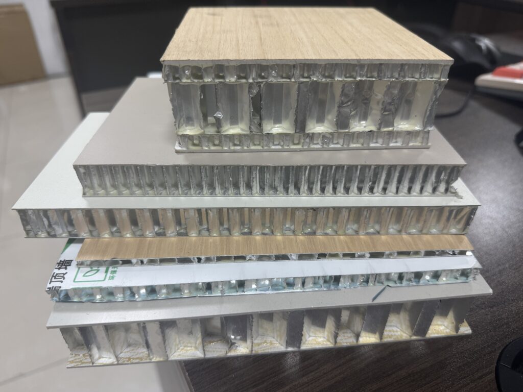 Aluminum honeycomb panel thickness options for different applications