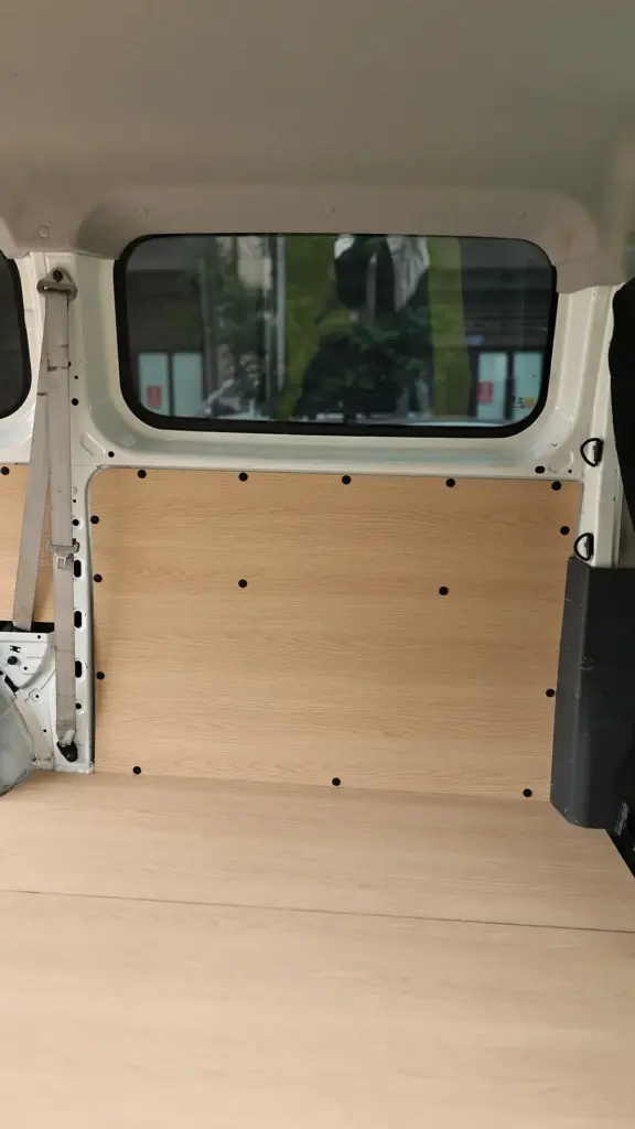 Aluminum honeycomb panels for camper van wall and floor applications
