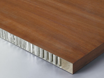 Wood grain aluminum honeycomb panel for marine furniture
